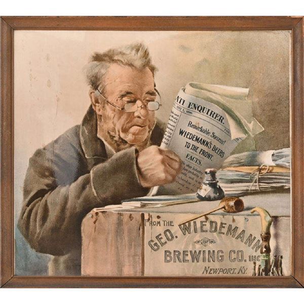 Geo. Weidemann Brewing Co. Cardboard Sign