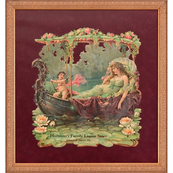 Hartman's Family Liquor Store Die-Cut Sign