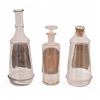 Image 4 : Three Assorted Label Under Glass Barber Bottles