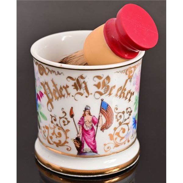 Occupational Shaving Mug With Brush