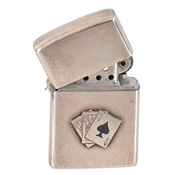 Vintage Sterling Silver Gambler's Lighter