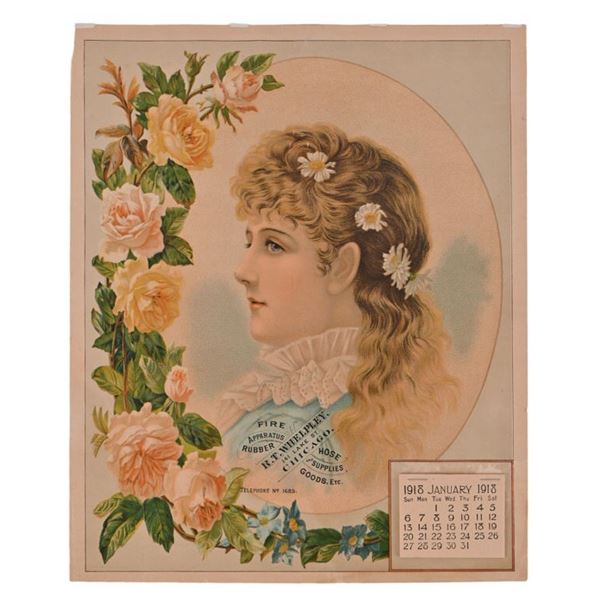 1918 R.T. Whelpley Fire Hose Advertising Calendar