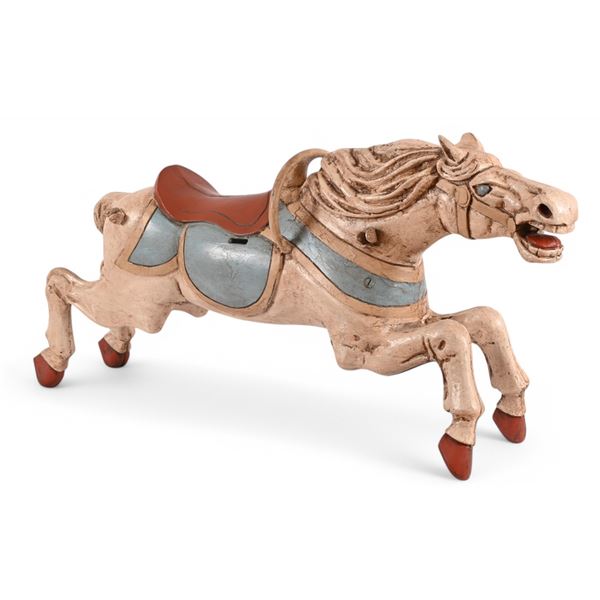 Vintage Theel Cast Aluminum Carousel Horse