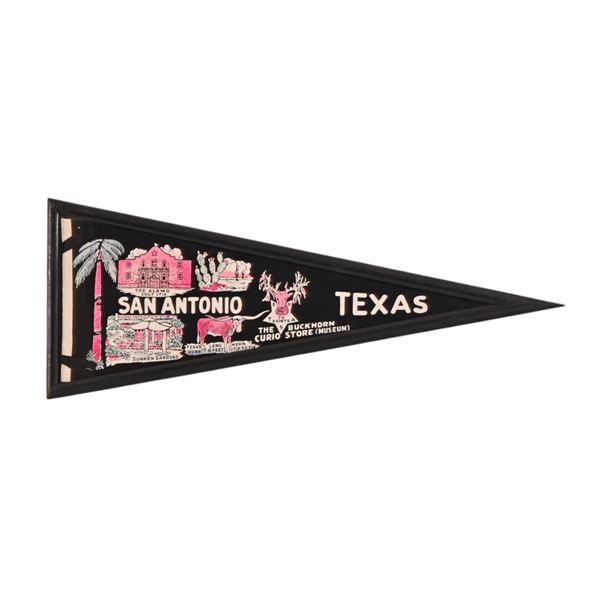 Vintage San Antonio Texas Souvenir Pennant