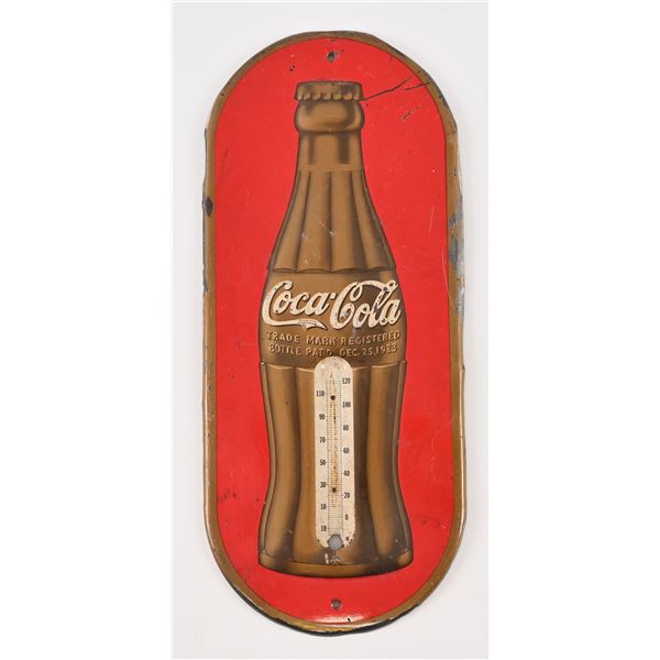 Coca-Cola Embossed Advertising Thermometer