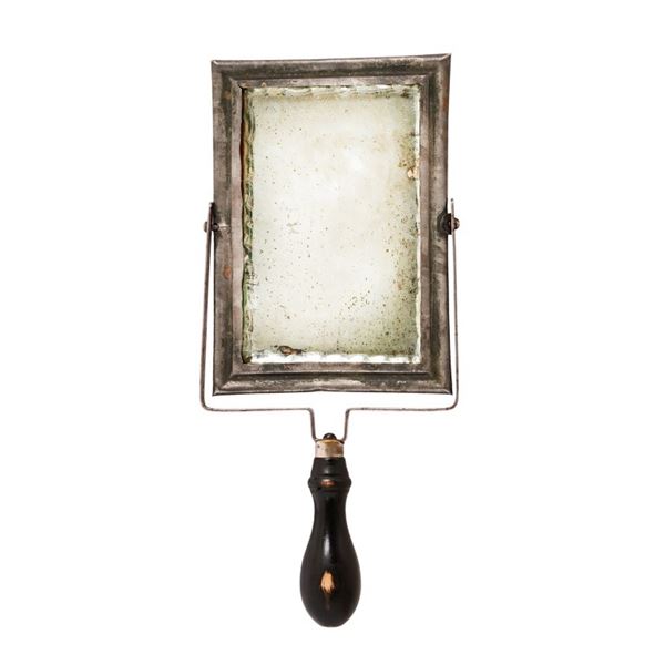 Antique Hand Held Barber's Mirror