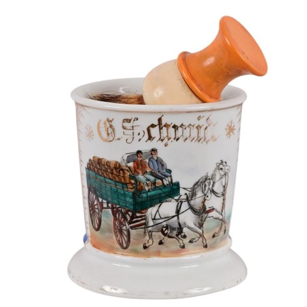 Antique Brewery Occupational Shaving Mug & Brush