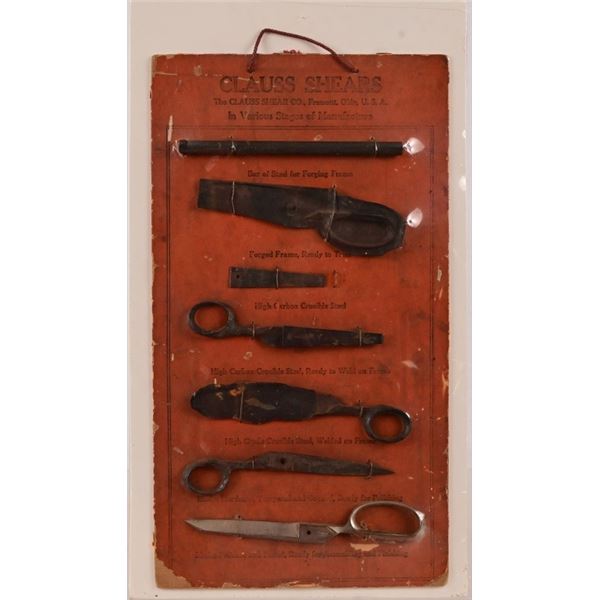Vintage Clauss Shears Evolution Display