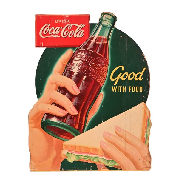 Coca-Cola Advertising Cardboard Store Display Sign