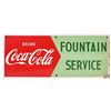 Image 1 : Coca-Cola "Fountain Service" Porcelain Sign