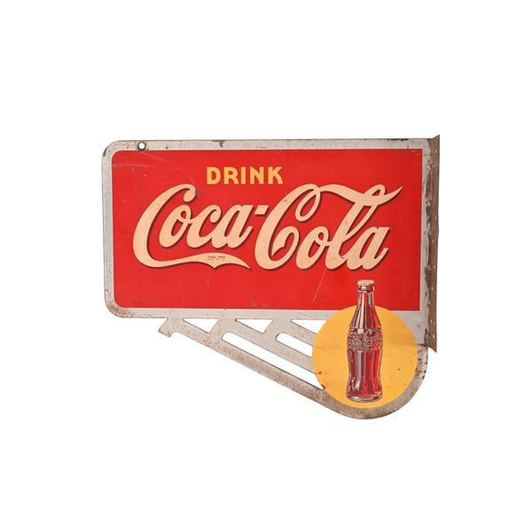 Coca-Cola Double Sided Flange Sign c.1940