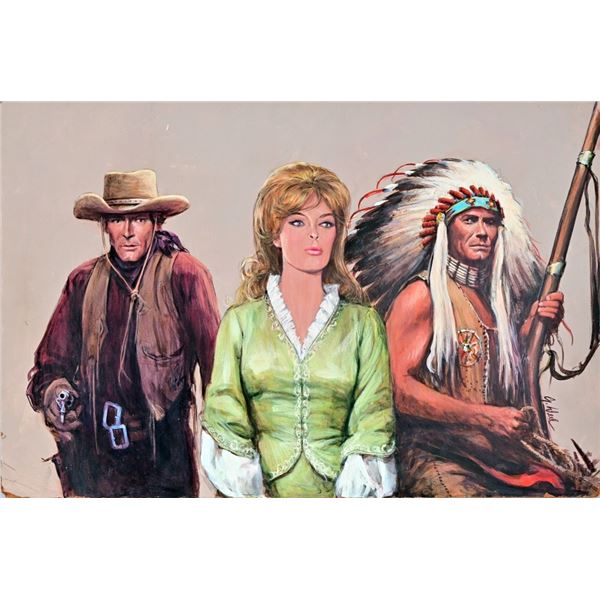 "Stagecoach Station" Guy Deel Illustration