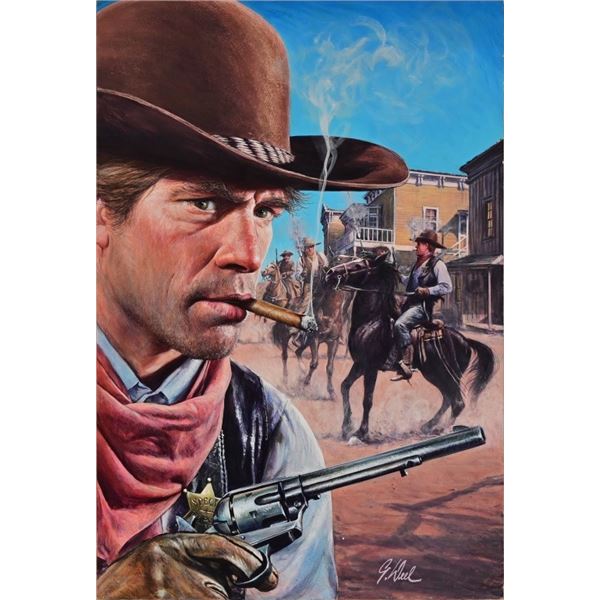 "Trail Town" Guy Deel Original Illustration