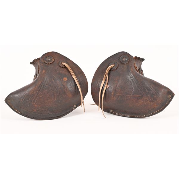 P.F. Gips Yorktown Tex. Marked Tapaderos