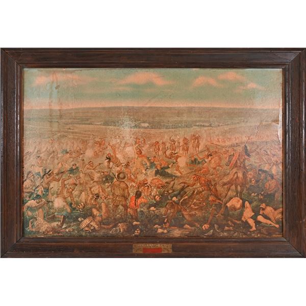 Anheuser Bush Custer's Last Fight Framed Litho