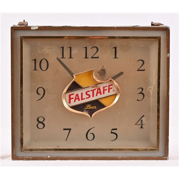 Vintage Falstaff Beer Lighted Clock