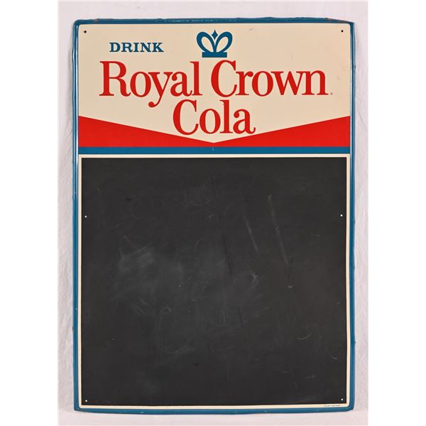 Royal Crown Cola Tin Chalkboard Menu Sign
