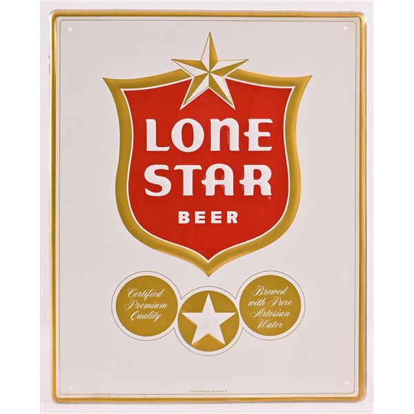 Lone Star Beer Tin Sign