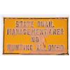 Image 1 : State Quail Management Embossed Tin Sign