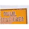 Image 3 : State Quail Management Embossed Tin Sign