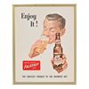 Image 1 : Falstaff Beer Vintage Tin Over Cardboard Sign