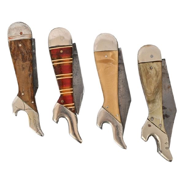 4 Vintage Gal Leg Pocket Knives