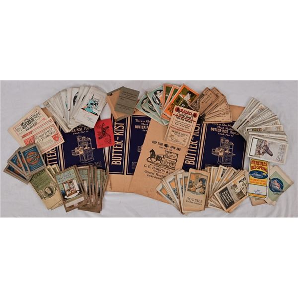 Collection General Store Advertising Ephemera