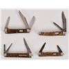 Image 1 : Collection of (4) Stag Handle Jack Knives
