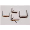 Image 4 : Collection of (4) Stag Handle Jack Knives