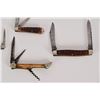 Image 6 : Collection of (4) Stag Handle Jack Knives