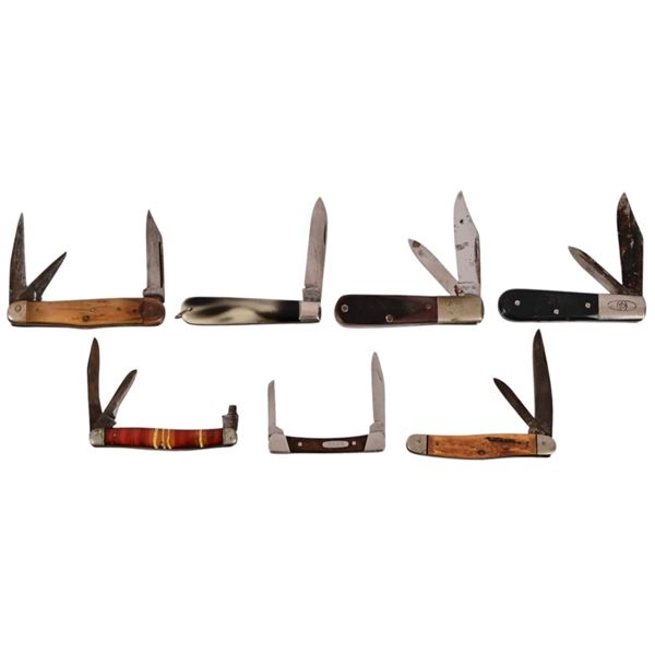 Collection of 7 Vintage Assorted Pocket Knives