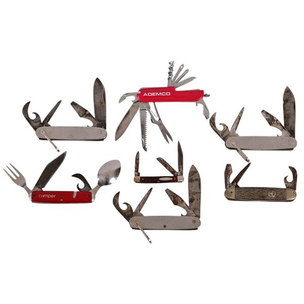 (7) Vintage Multi-Tool Utility Knives