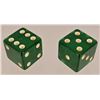 Image 2 : Pair of Jumbo 2" Translucent Green Dice