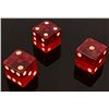Image 3 : Three Oversize 1-1/2" Translucent Red Dice