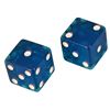 Image 3 : Pair of Jumbo 2" Translucent Blue Dice