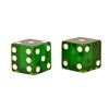 Image 3 : Pair of Jumbo 2" Translucent Green Dice