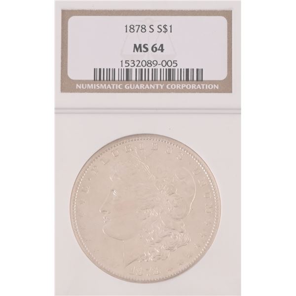 1878-S Morgan Silver Dollar NGC MS64
