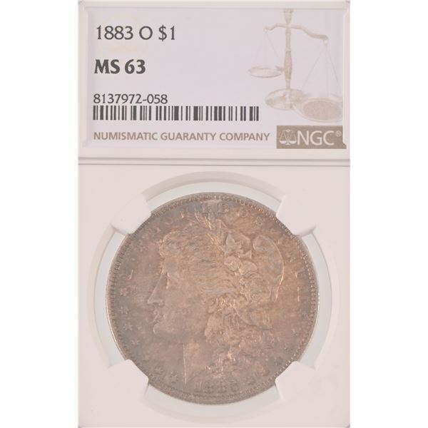 1883-O Morgan Silver Dollar NGC MS63
