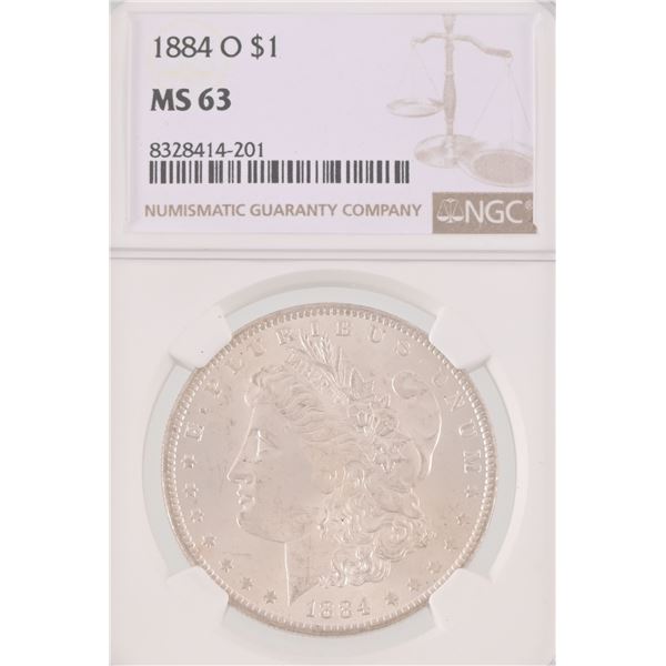 1884-O Morgan Silver Dollar NGC MS63