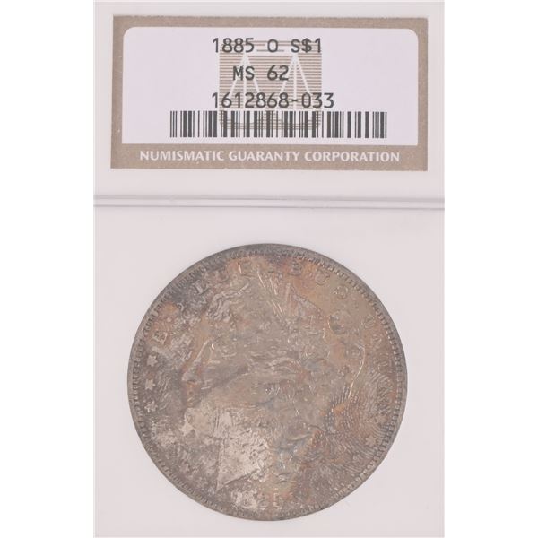 1885-O Morgan Silver Dollar NGC MS62