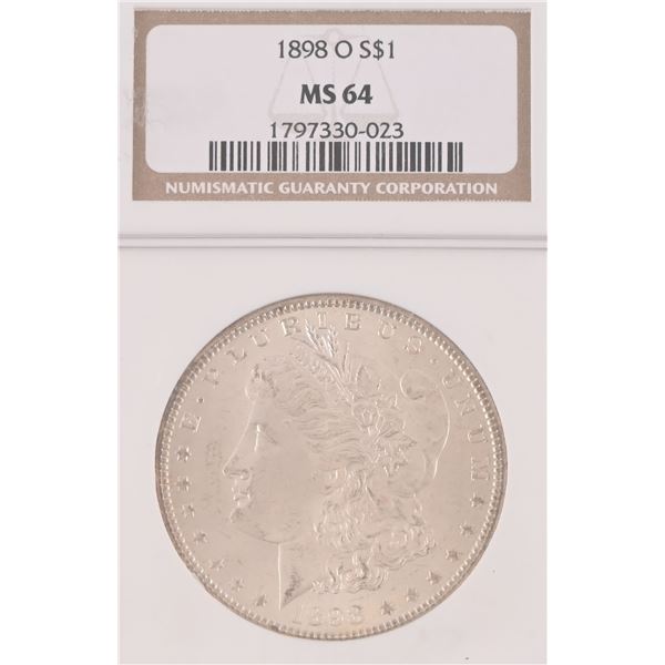1898-O Morgan Silver Dollar NGC MS64