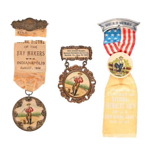 (3) National Haymakers Association Medals