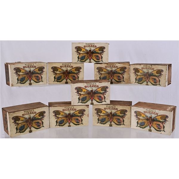 Collection of Ten Klenes Buzzer Cigar Boxes