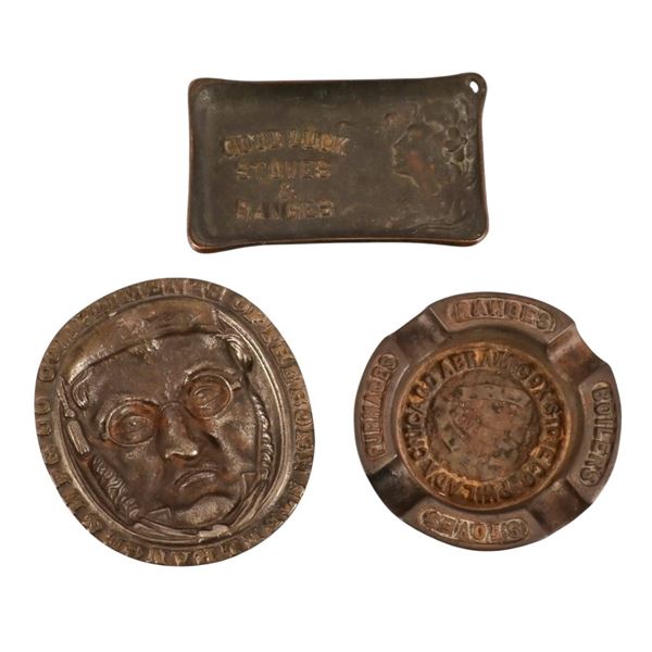 Three Cast Iron Stove & Range Cigar Ashtrays