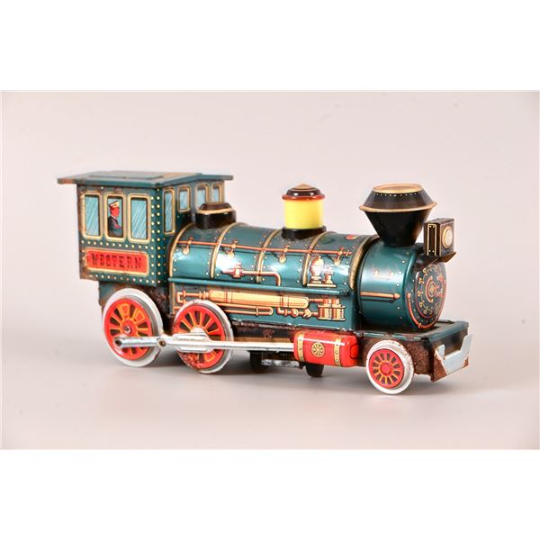 1960's Japanese Battery-Op Tin Train Engine