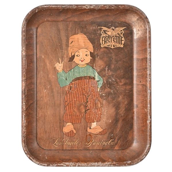 East Side Bottle Beer Litho Tin Serving Tray