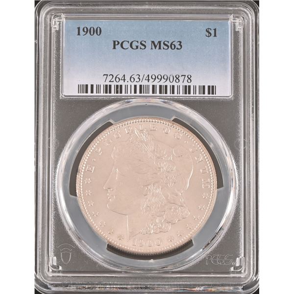 1900 Morgan Silver Dollar PCGS Graded MS63