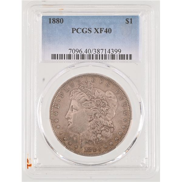 1880 Morgan Silver Dollar PCGS Graded XF40