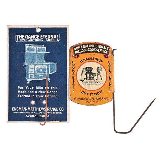 Two Antique Stove & Range Advertisements