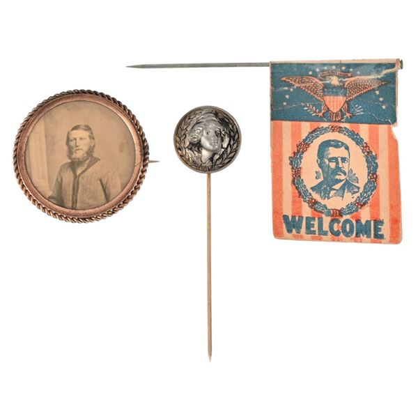 Antique Pins, Teddy Roosevelt